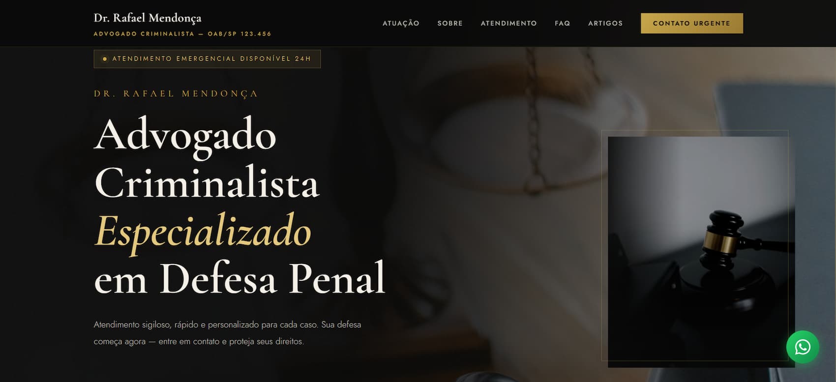 Site para Advogado